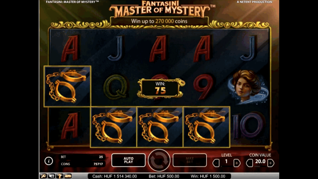 Характеристики слота Fantasini: Master Of Mystery 8