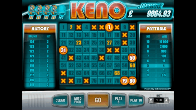 Бонусная игра Keno 4