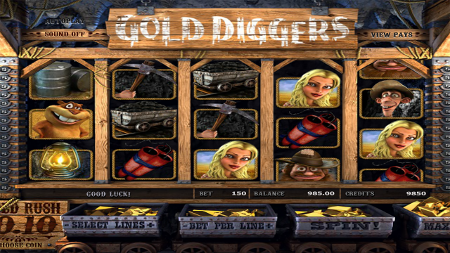 Бонусная игра Gold Diggers 8